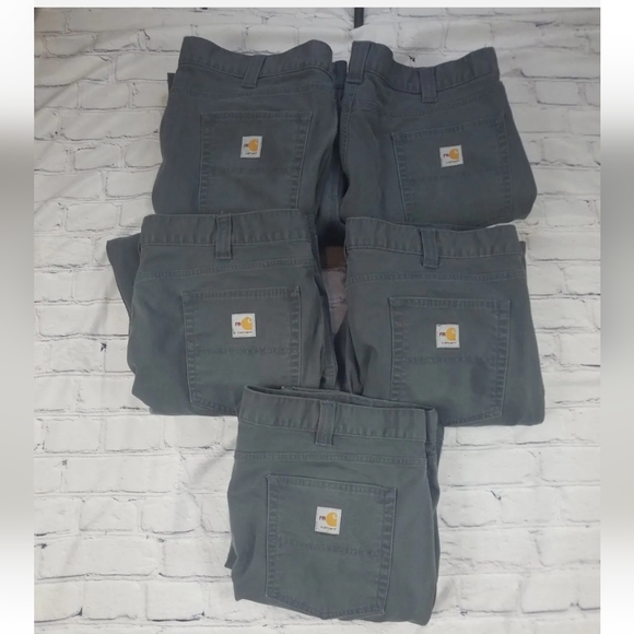 1 Carhartt Flame Resistant Gray Work Pants size 42 x 32 - Picture 2 of 2